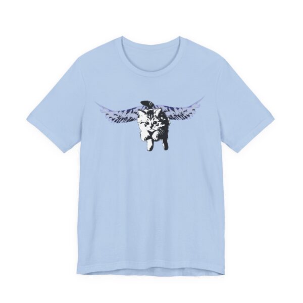 Flying Kitten Unisex Tee, Cute Pet T-Shirt, Animal Lover Gift, Cat Angel Wings Graphic Tee, Cat Mom/Cat Dad Gift, Relaxed Fit Casual Wear - Image 7