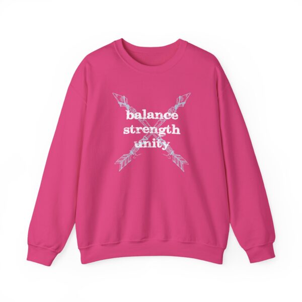 Balance, Strength, Unity Sweatshirt - Unisex Crewneck, Motivational Apparel, Affirmation and Mindfulness Shirt, Inspirational Arrow Gift - Image 14