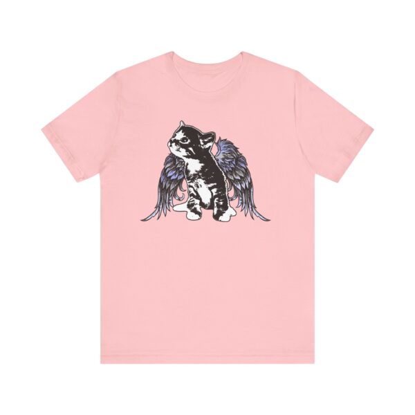 Angel Kitty Unisex Jersey Tee, Cute Cat Shirt, Pet Lover Gift, Animal Lover Apparel, Cat with Angel Wings, Cute Kitten T-Shirt, Cotton Tee - Image 17
