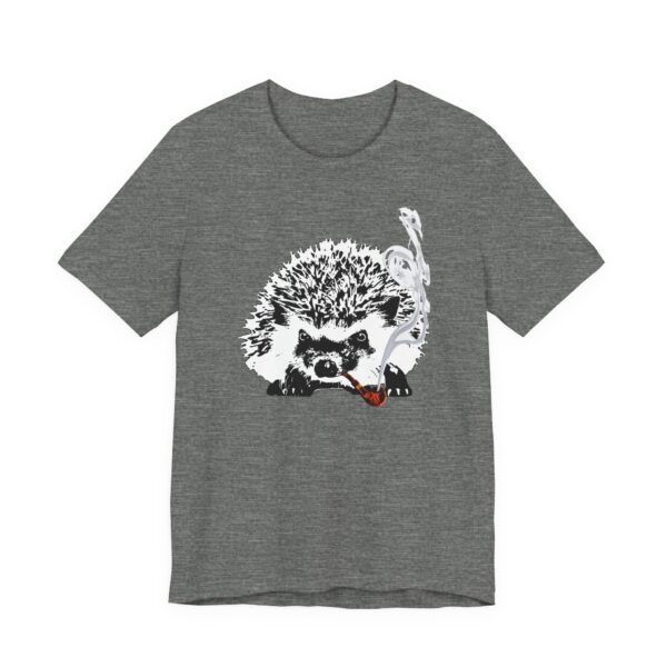 Grandpa Hedgehog Unisex T-Shirt, Fun Animal Tee, Pipe-Smoking Hedgehog, Gift for Hedgehog Lovers, Unique Relaxed-Fit Animal Shirt - Image 11