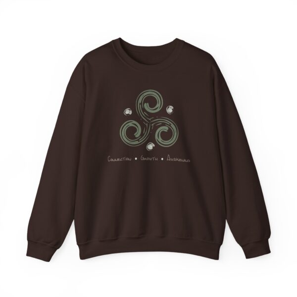 Connection, Growth, Awakening - Triskelion Crewneck Sweatshirt - Image 11