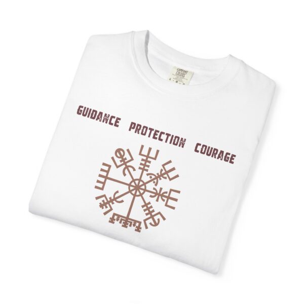 Guidance, Protection, Courage - Vegvisir Mediumweight T-Shirt - Image 4