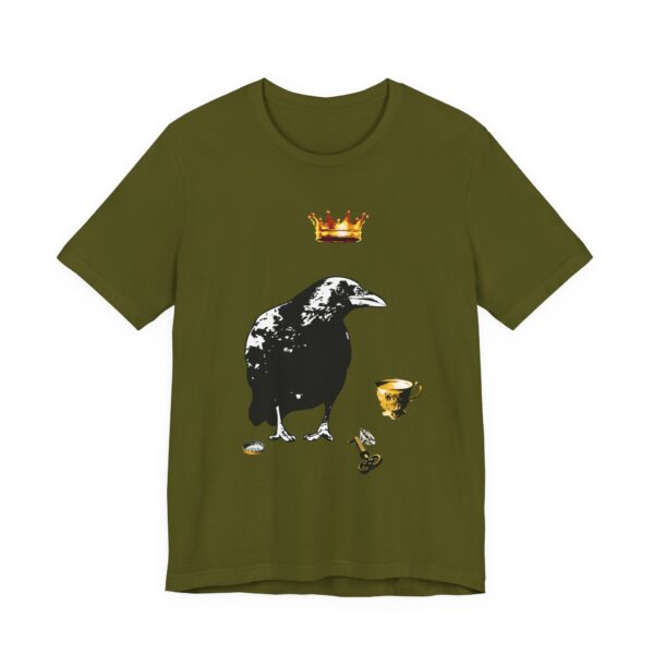 Mr Raven Unisex T-Shirt, Casual Graphic Shirt, Unique Animal Art Tee, Quirky Gift for Bird Lovers, Perfect for Halloween and Year-Round Wear - Image 11