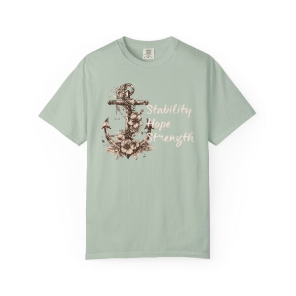 Stability, Hope, Strength - Anchor Mediumweight T-Shirt - Image 3