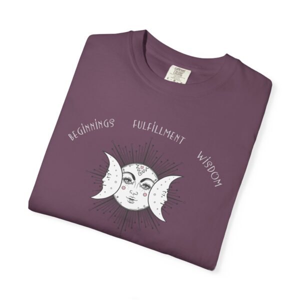 Beginnings, Fulfillment, Wisdom - Triple Moon Midweight T-Shirt - Image 9