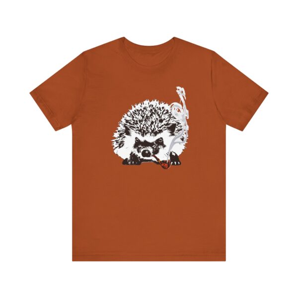 Grandpa Hedgehog Unisex T-Shirt, Fun Animal Tee, Pipe-Smoking Hedgehog, Gift for Hedgehog Lovers, Unique Relaxed-Fit Animal Shirt - Image 13