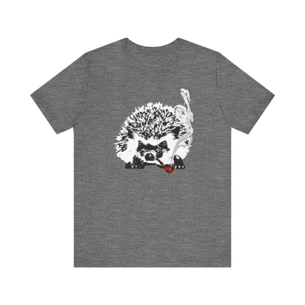 Grandpa Hedgehog Unisex T-Shirt, Fun Animal Tee, Pipe-Smoking Hedgehog, Gift for Hedgehog Lovers, Unique Relaxed-Fit Animal Shirt - Image 9