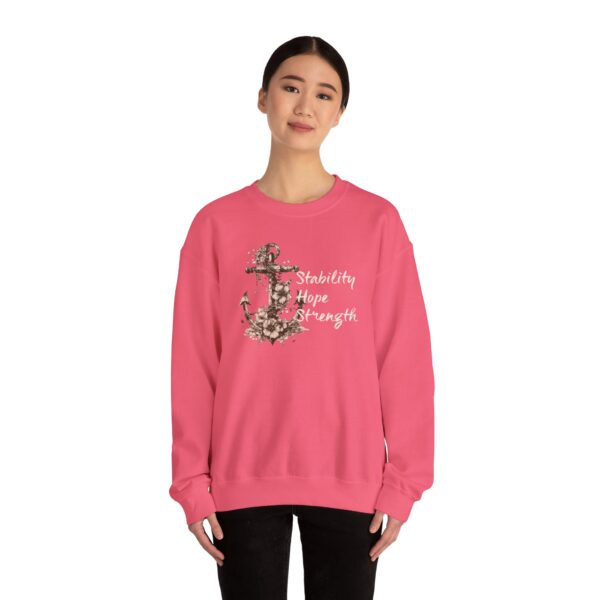 Stability, Hope, Strength - Anchor Crewneck Sweatshirt - Image 7