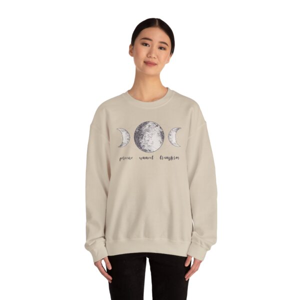 Perceive, Connect, Transform - Moon Phases Crewneck Sweatshirt - Image 23
