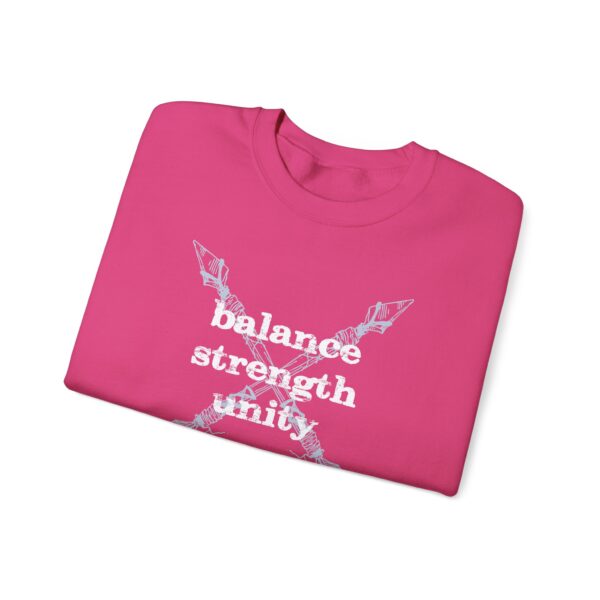Balance, Strength, Unity Sweatshirt - Unisex Crewneck, Motivational Apparel, Affirmation and Mindfulness Shirt, Inspirational Arrow Gift - Image 16