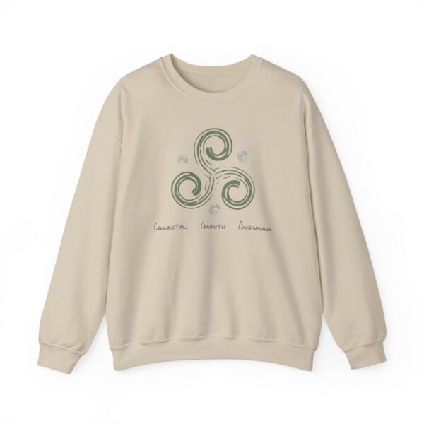 Connection, Growth, Awakening - Triskelion Crewneck Sweatshirt - Image 7