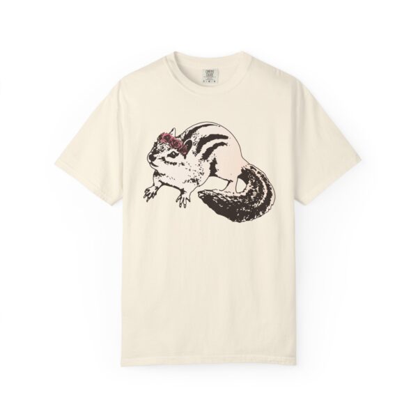 Chipmunk Flower Princess Relaxed Fit T-Shirt, Cute Animal Tee, Unisex Gift for Nature Lovers, Casual Cotton Shirt, Eco-Friendly - Image 5
