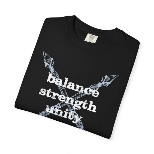 Balance, Strength, Unity - Crossed Arrows Mediumweight T-Shirt - Image 17