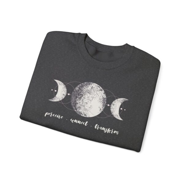 Perceive, Connect, Transform - Moon Phases Crewneck Sweatshirt - Image 9