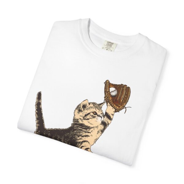 Baseball Kitten Mediumweight T-Shirt - Image 4