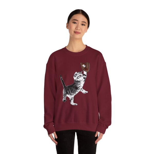 Baseball Kitten Crewneck Sweatshirt - Image 23
