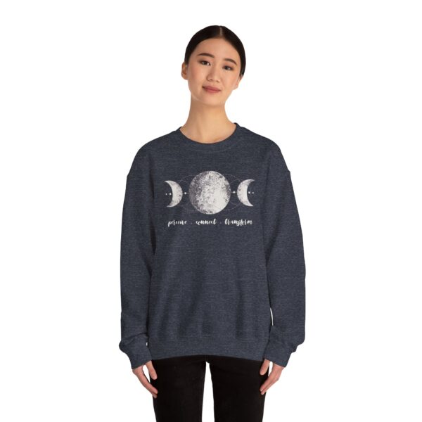Perceive, Connect, Transform - Moon Phases Crewneck Sweatshirt - Image 15