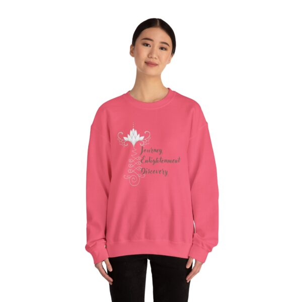 Journey, Enlightenment, Discovery - Unalome Lotus Sweatshirt - Image 7