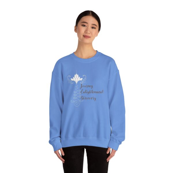 Journey, Enlightenment, Discovery - Unalome Lotus Sweatshirt - Image 15