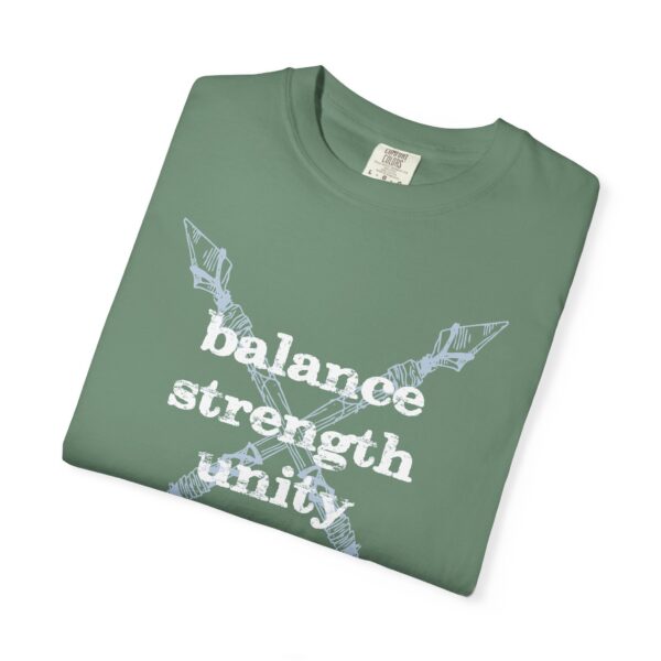 Balance, Strength, Unity - Crossed Arrows Mediumweight T-Shirt - Image 21