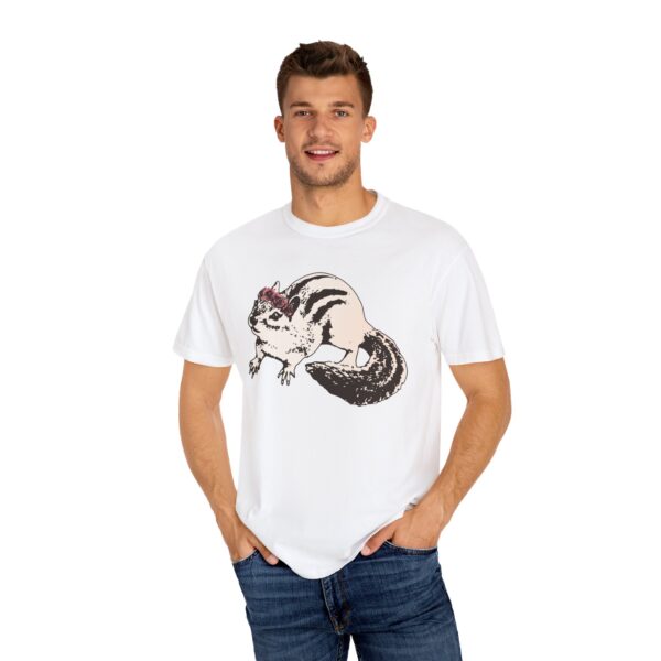 Chipmunk Flower Princess Relaxed Fit T-Shirt, Cute Animal Tee, Unisex Gift for Nature Lovers, Casual Cotton Shirt, Eco-Friendly - Image 4