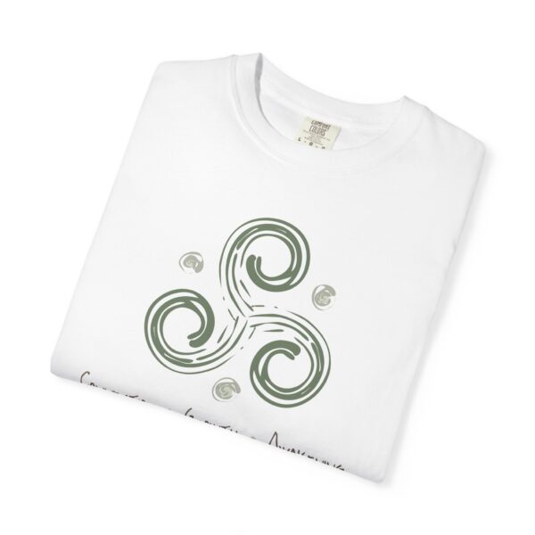 Connection, Growth, Awakening - Triskelion Heavyweight T-Shirt - Image 4