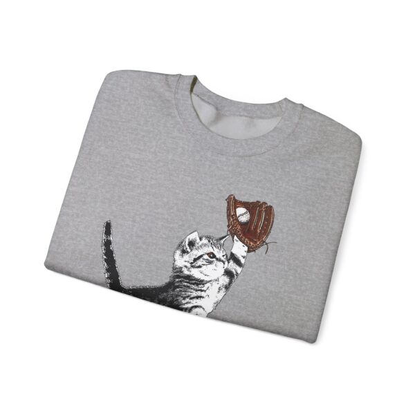Baseball Kitten Crewneck Sweatshirt - Image 12
