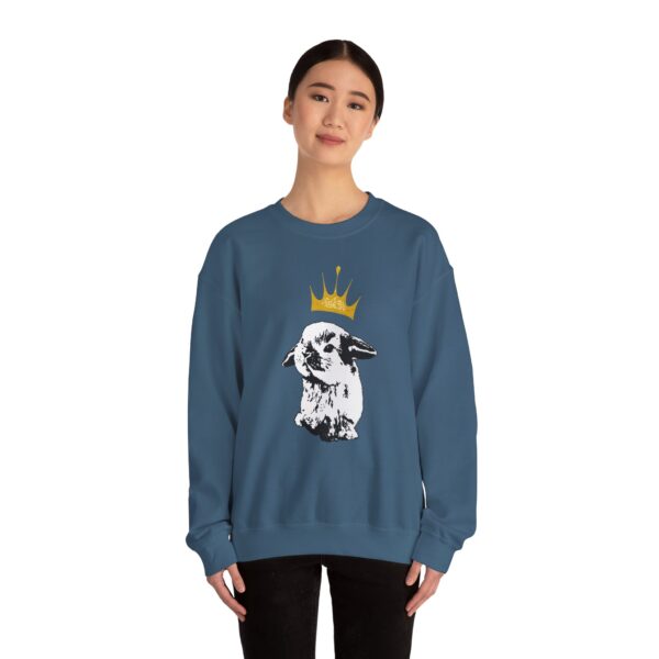 Grumpy Bunny with Crown Crewneck Sweatshirt - Image 14