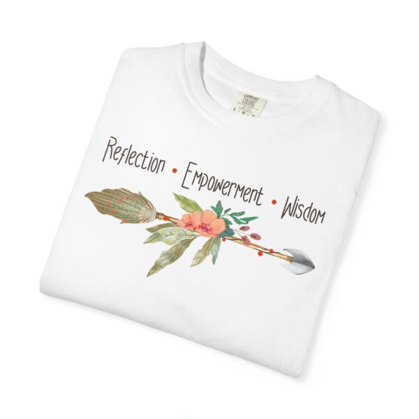 Reflection, Empowerment, Wisdom - Left Arrow Mediumweight T-Shirt - Image 4
