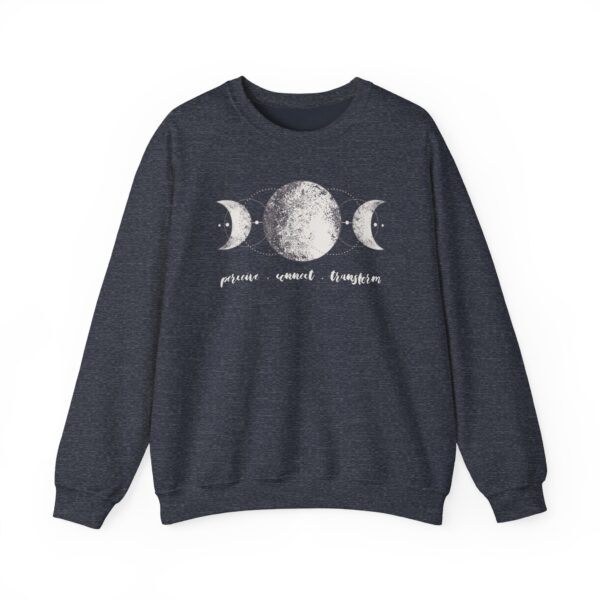 Perceive, Connect, Transform - Moon Phases Crewneck Sweatshirt - Image 12