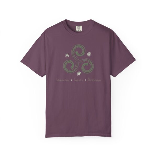 Connection, Growth, Awakening - Triskelion Heavyweight T-Shirt - Image 16