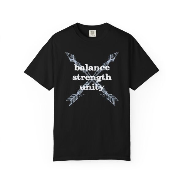 Balance, Strength, Unity - Crossed Arrows Mediumweight T-Shirt - Image 16