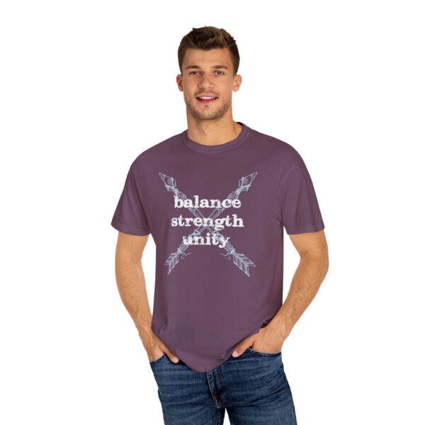 Balance, Strength, Unity - Crossed Arrows Mediumweight T-Shirt - Image 10