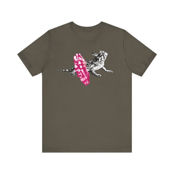 Dancing Horned Lizard Unisex T-Shirt, Quirky Animal Print Tee, Unique Graphic T-Shirt, Cute Gift for Animal Lovers and Nature Enthusiasts - Image 9