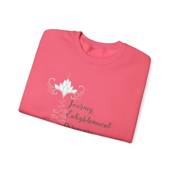 Journey, Enlightenment, Discovery - Unalome Lotus Sweatshirt - Image 4