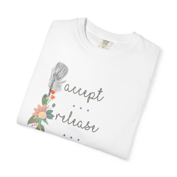 Accept, Release, Persevere - Down Arrow Mediumweight T-Shirt - Image 4