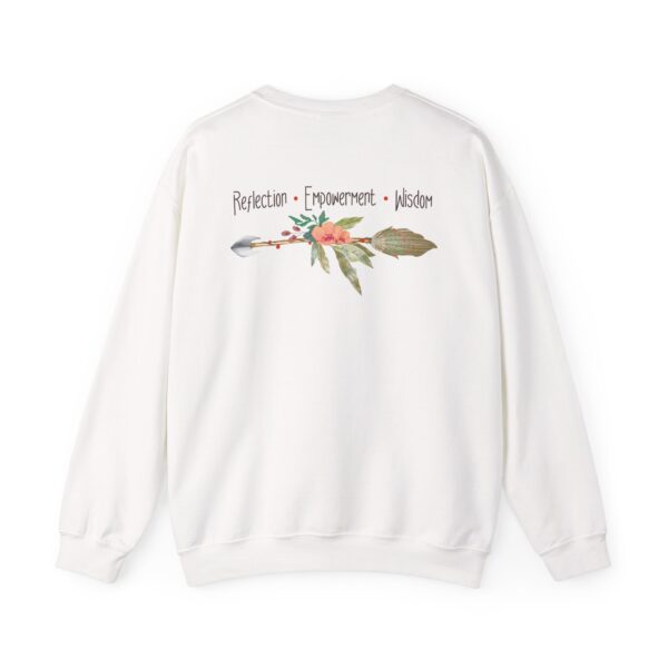 Reflection, Empowerment, Wisdom - Left Arrow Crewneck Sweatshirt - Image 3