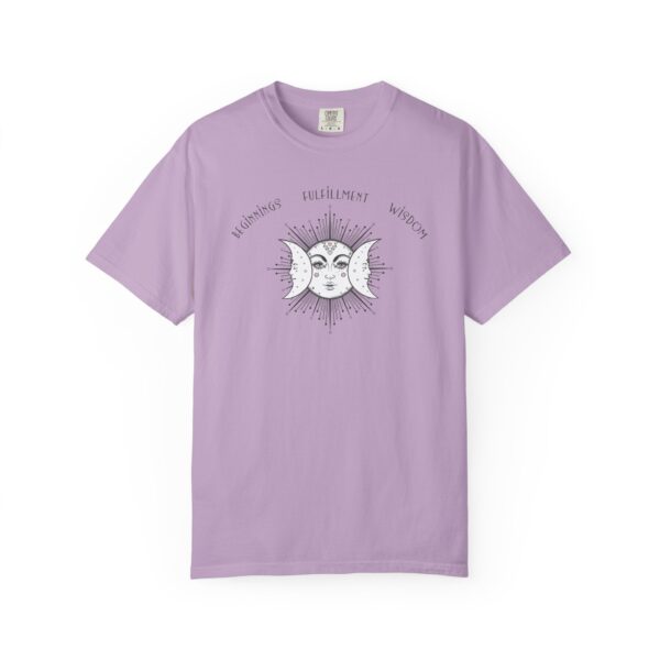 Beginnings, Fulfillment, Wisdom - Triple Moon Midweight T-Shirt - Image 3