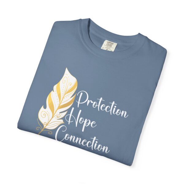 Protection, Hope, Connection - Feather Mediumweight T-Shirt - Image 13
