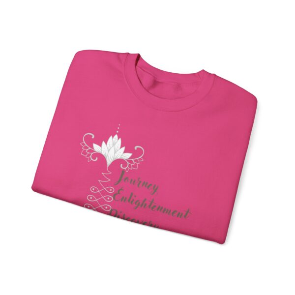 Journey, Enlightenment, Discovery - Unalome Lotus Sweatshirt - Image 9