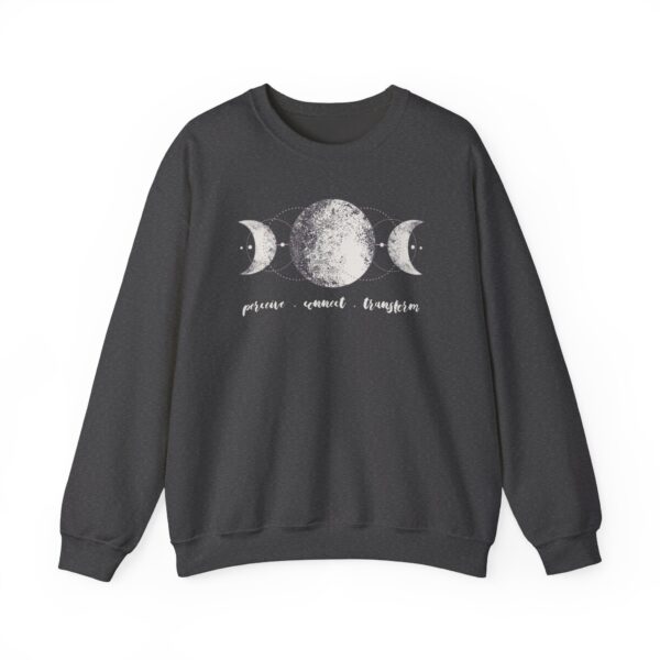 Perceive, Connect, Transform - Moon Phases Crewneck Sweatshirt - Image 8