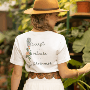Accept, Release, Persevere - Down Arrow Lightweight T-Shirt