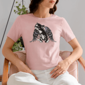 Angel Kitty Lightweight T-Shirt