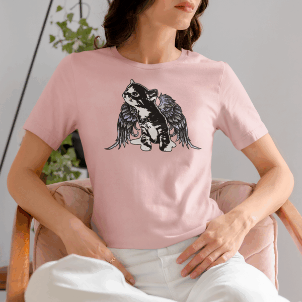 Angel Kitty Lightweight T-Shirt