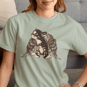 Angel Kitty Mediumweight T-Shirt
