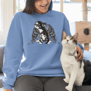 Angel Kitty Crewneck Sweatshirt