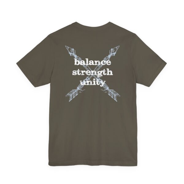 Balance, Strength, Unity - Crossed Arrows Lightweight T-Shirt - Image 3