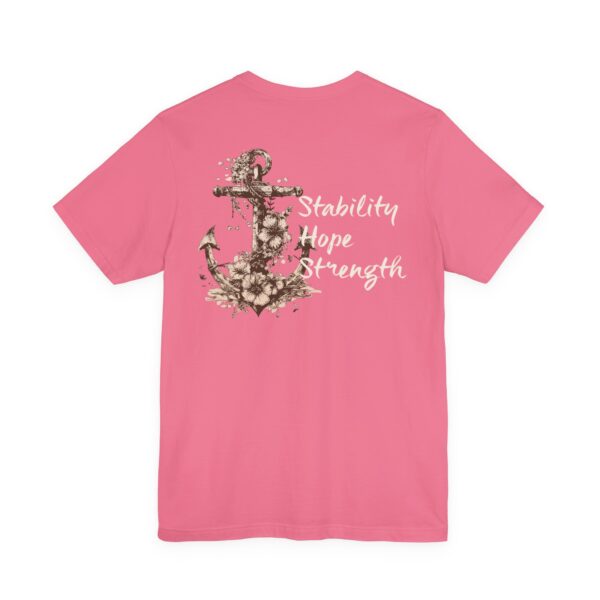 Stability, Hope, Strength - Anchor Lightweight T-Shirt - Image 3