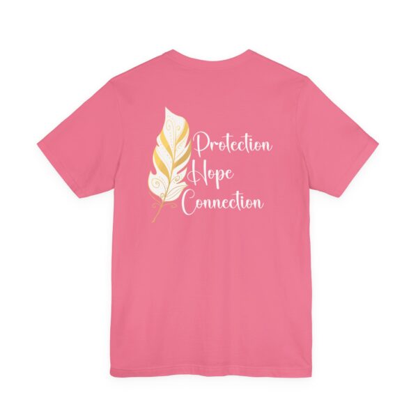 Protection, Hope, Connection - Feather Lightweight T-Shirt - Image 3