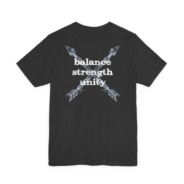 Balance, Strength, Unity - Crossed Arrows Lightweight T-Shirt - Image 15